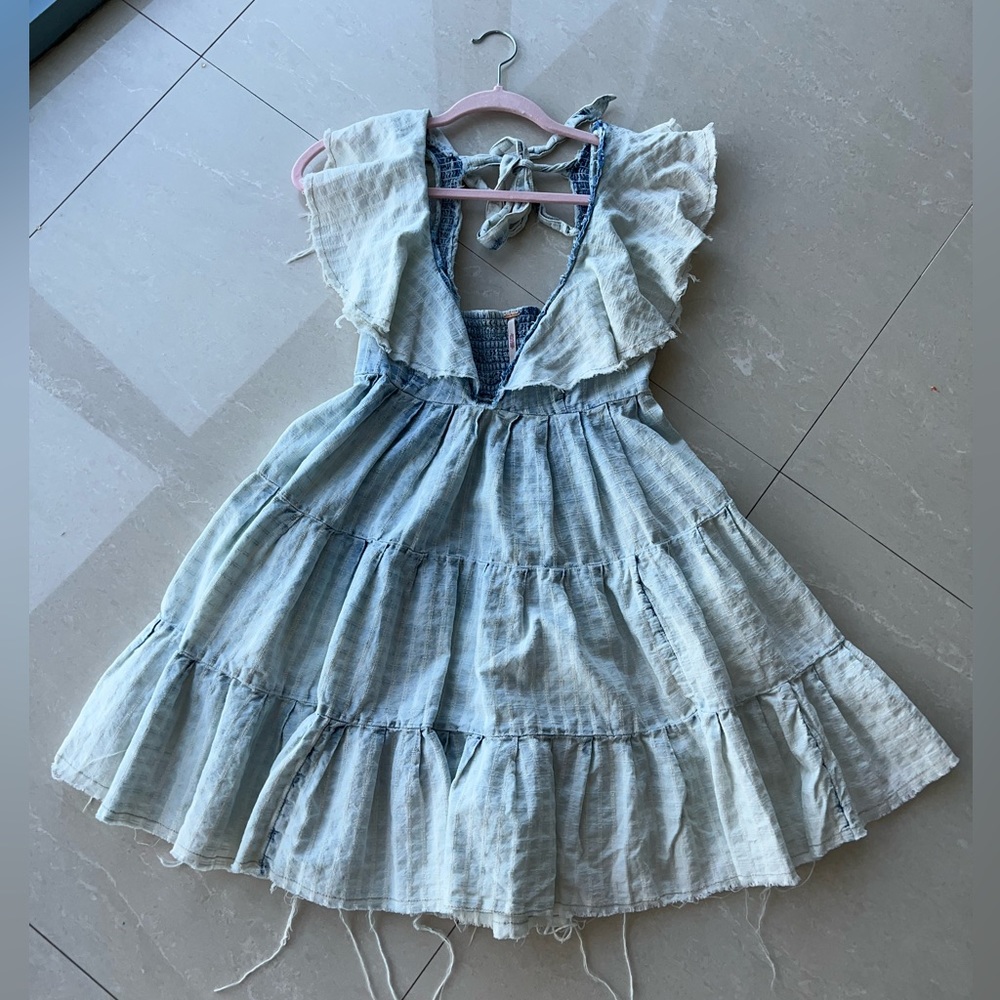 FREE PEOPLE Womens Unique Denim Dress 👗
